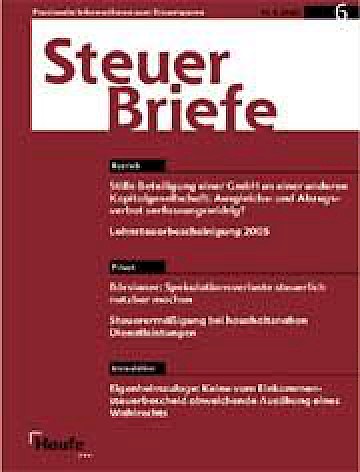 Titelblatt:SteuerBriefe