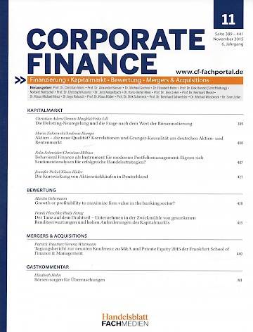 Titelblatt:CORPORATE FINANCE