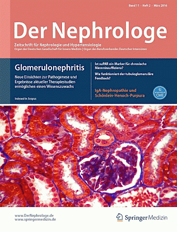 Titelblatt:Der Nephrologe (Springer)
