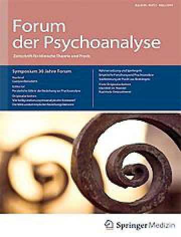 Titelblatt:Forum der Psychoanalyse