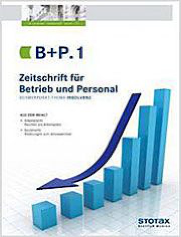 Titelblatt:Zeitschrift für Betrieb und Personal
