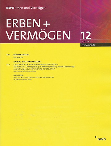 Titelblatt:NWB Erben und Vermögen