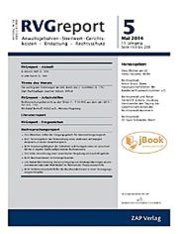 Titelblatt:RVG report