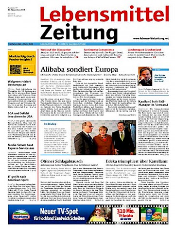 Titelblatt:Lebensmittel Zeitung